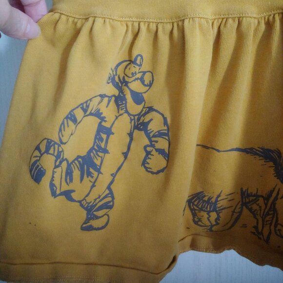 Disney Winnie The Pooh and Friends Honey Gold Drop Waist Fun Cute Dress - Picture 8 of 11